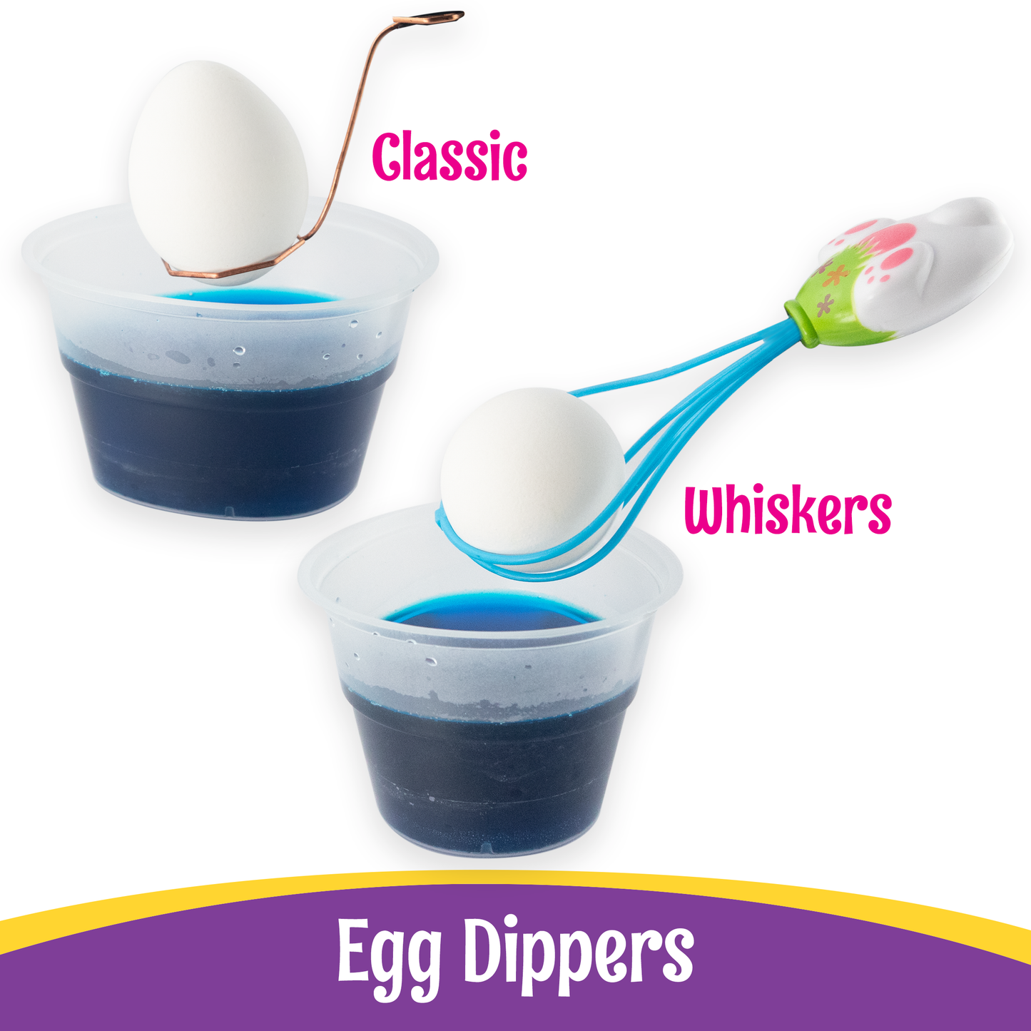 Deluxe and Mermaid Egg Decorating Kits with Whiskers Tool - 3 Piece Bundle