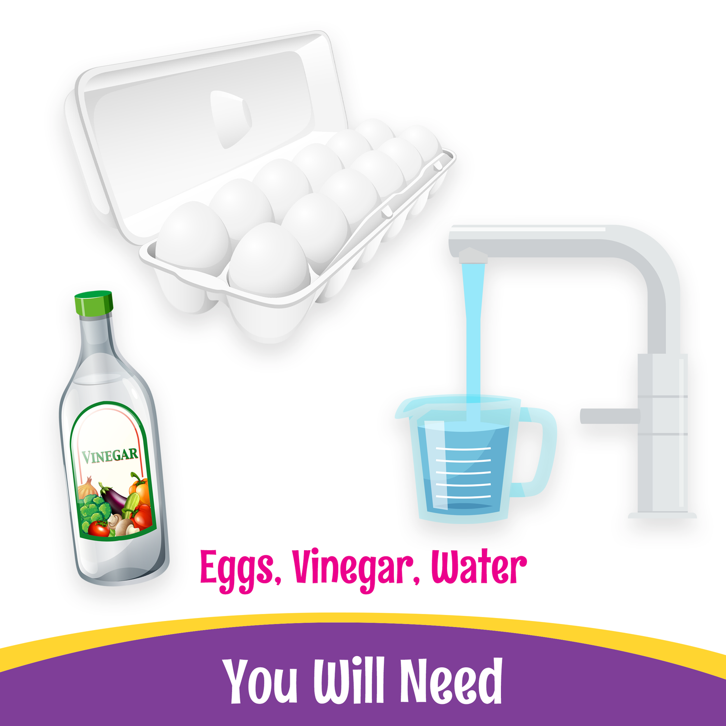 Color Cups Egg Decorating Kits with Whiskers Tool - 4 Piece Bundle
