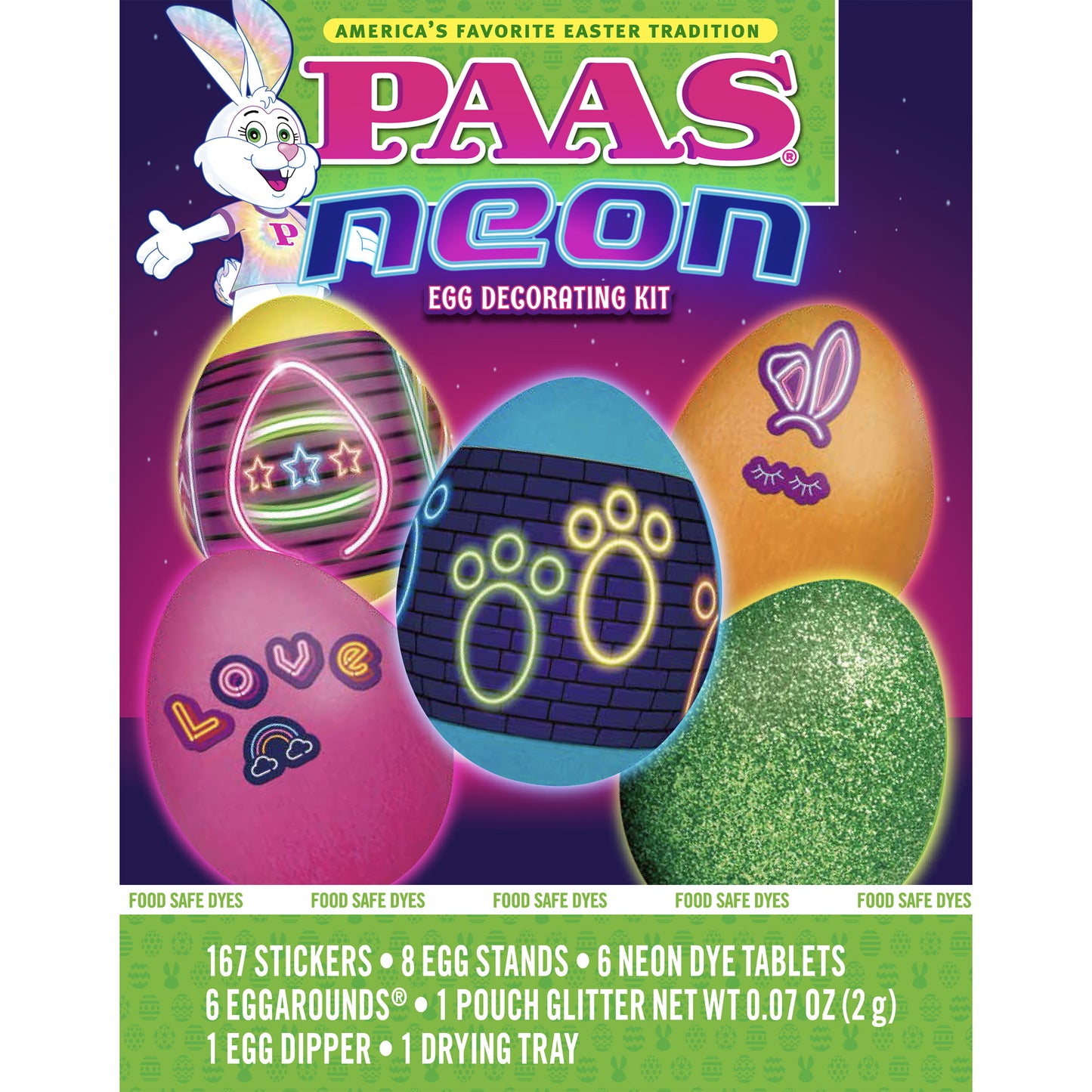 Neon Egg Decorating Kit