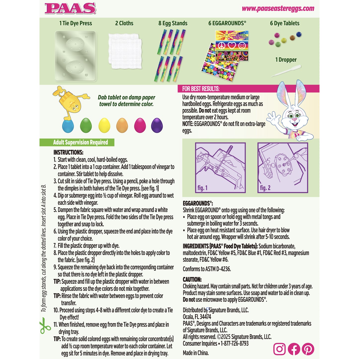 Tie Dye Egg Decorating Kit