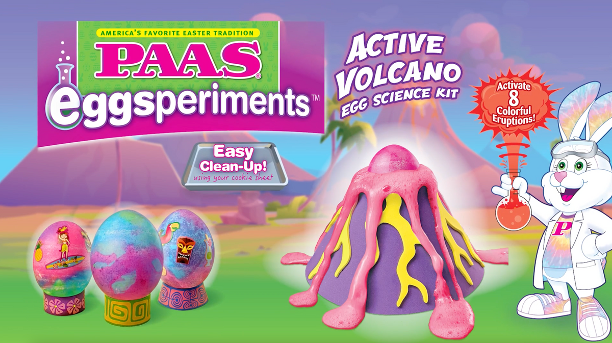 Watch the Active Volcano Video – PAAS® Easter Eggs
