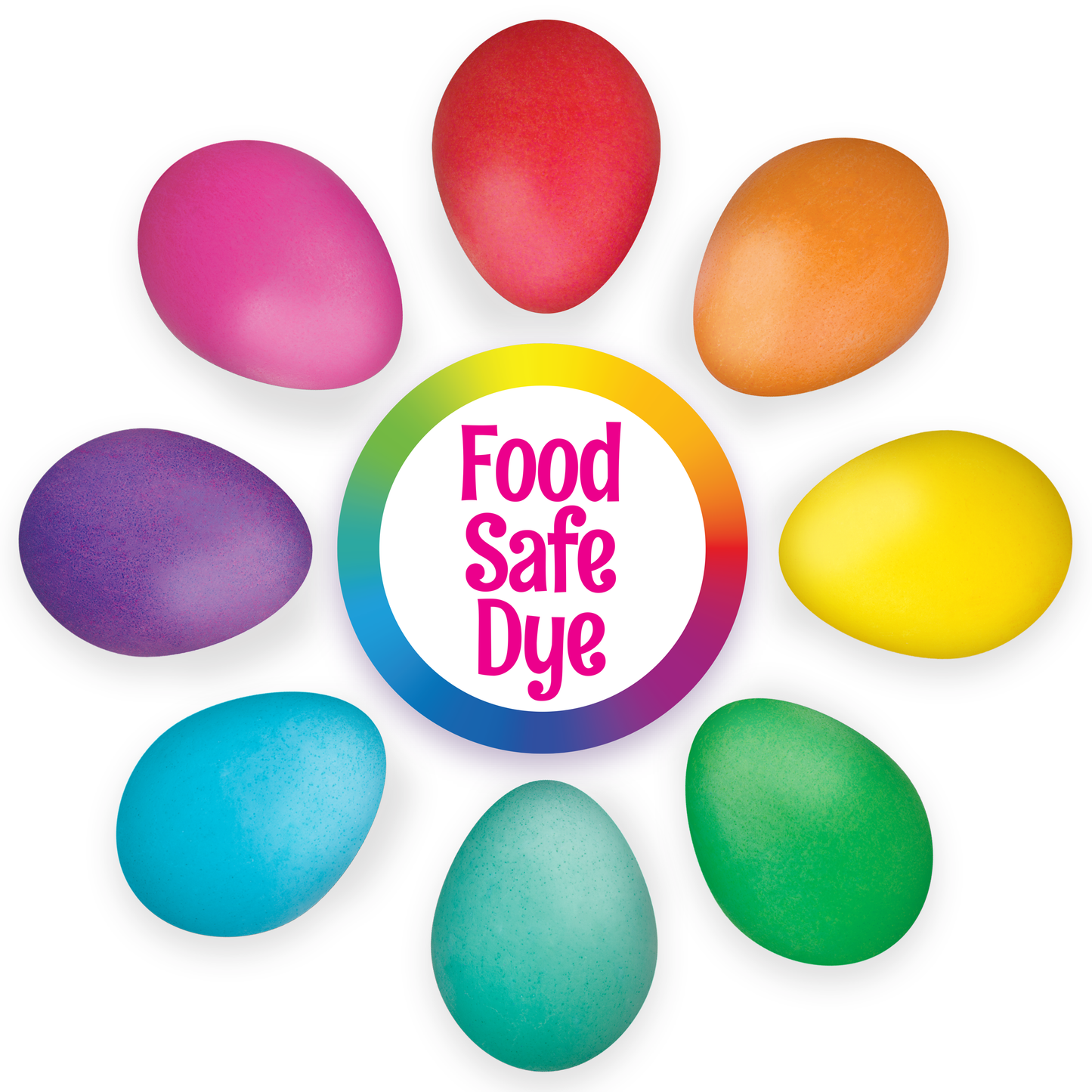 Deluxe and Tie Dye Egg Decorating Kits with Whiskers Tool - 3 Piece Bundle